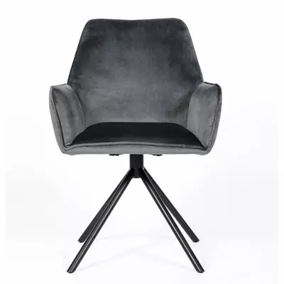 Luna Chair - Velvet Grey